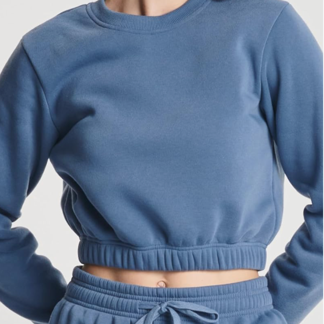 Fleeced Cropped Sweater✨